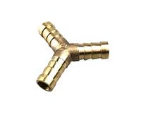 Coupling, Stainless Steel Hex Nipple,3 Way & 4 Way Brass Tube Connector, Straight Elbow Hose Cable 6 8 10 12 14 16 19mm, Copper Barbed Connector, Union,Elbow(Y 3 Way/10mm)