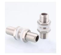 Coupling, Stainless Steel Hex Nipple,304 Lock Pipe Fitting 1/4" 3/8"" BSPT X 40/50/60/80mm/100mm/120mm Length DN15 for Water Tank Aquarium(50mm)(60mm) Brass Hose