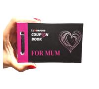 Coupon Book for Mum - 24 Pre-Filled Surprises + 3 Blank Cards | Funny & Heartfelt Gift Coupons, Pampering Activities | Mother’s Day, Birthday, Festive Gift for Mum