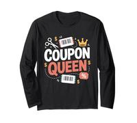 Coupon Queen Extreme Couponing Bargain Hunters Long Sleeve T-Shirt