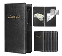 Coupount 20 Pack Restaurant Check Presenters,Guest Check Card Holder with Gold Thank You Imprint, Restaurant Bill Holder, Check Presenters for Restaurants, Servers, Bars, Hotels, Waiter, Waitress