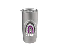 Courage Ace Pride Boho Rainbow Stainless Steel Insulated Tumbler