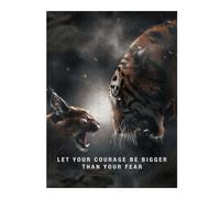 Courage Bigger Than Fear Themed Jigsaw Puzzle for Adults, 500 PCS