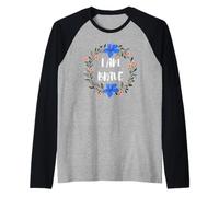 Courage Bravery I'm Brave Present Raglan Baseball Tee