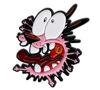 Courage Cartoon Cowardly Dog Character Metal Enamel 1.37 Inches Tall Pin