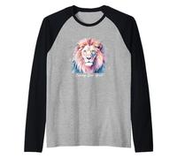 Courage, Dear Heart Pastel Inspiration Encouragement Raglan Baseball Tee