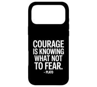 Courage is Knowing What Plato Saying of a Philosopher Case for iPhone 17 Pro Max