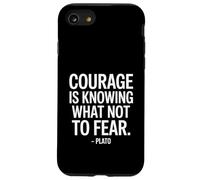 Courage is Knowing What Plato Saying of a Philosopher Case for iPhone SE (2020) / 7/8