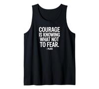 Courage is Knowing What Plato Saying of a Philosopher Tank Top