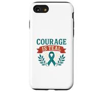 Courage Is Teal Awareness Message Case for iPhone SE (2020) / 7/8