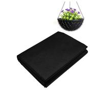 Courage Joy Kindness Planter Liner Raised 160x290 cm Garden Bed Liner Black Non-Woven Fabric Liner for Large Veg Trough, Keeps Soil Contained and Water Drained