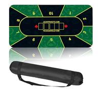 Courage Joy Kindness Texas Hold'em Poker Rubber Mat,Poker Mat, Folding Poker Table Top Layout For Play Cards, Poker Table Top 47" x 24 ", PokerGames, Blackjack, Casino, Portable Poker Accessories