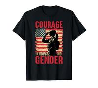 Courage Knows No Gender Military Pride T-Shirt