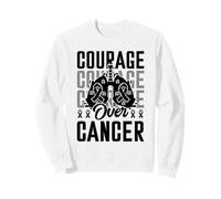 Courage Over Cancer - Lung cancer awareness Sweatshirt