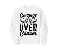 Courage Over Cancer - Lung cancer awareness Sweatshirt