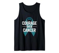Courage Over Cancer Prostate Cancer Awareness Ribbon Support Tank Top