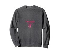 Courage Over Fear Breast Cancer Awareness Inspiration Sweatshirt, Adult Unisex, Dark Heather Grey, M