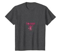 Courage Over Fear Breast Cancer Awareness Inspiration T-Shirt, Kids, Dark Heather Grey, 12 Years