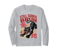 Courage Still Sober Bruh Tiger AA Matters NA Support Living Long Sleeve T-Shirt
