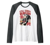 Courage Still Sober Bruh Tiger AA Matters NA Support Living Raglan Baseball Tee