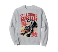 Courage STILL SOBER BRUH Tiger AA Matters NA Support Living Sweatshirt