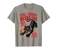 Courage Still Sober Bruh Tiger AA Matters NA Support Living T-Shirt