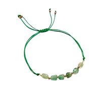Courage Strength Bracelet for Women, Handmade Inspirational Natural Stone Beads Bracelets, Emotional Support & Protection Jewelry Gift (Green)