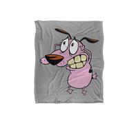 Courage The Cowardly Dog Season 1 Cover Silky Touch Super Soft Throw Blanket 152 X 127 cm in White Courage The Cowardly Dog White 152 X 127 cm