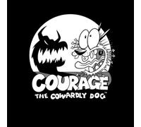 Courage The Cowardly Dog Spotlight Men's T-Shirt - Black - XL