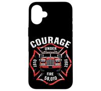 COURAGE UNDER FIRE 58,010 Firefighter Case for iPhone 16 Plus