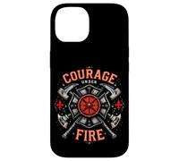 Courage UNDER FIRE Courage Bravery Firefighter Case for iPhone 14