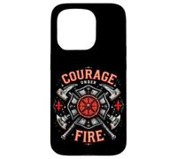 Courage UNDER FIRE Courage Bravery Firefighter Case for iPhone 15 Pro