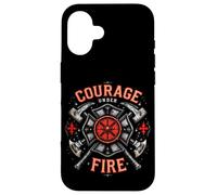 Courage UNDER FIRE Courage Bravery Firefighter Case for iPhone 16