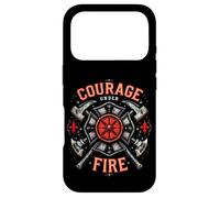 Courage UNDER FIRE Courage Bravery Firefighter Case for iPhone 17 Pro