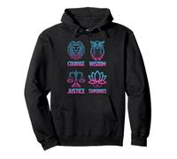 Courage Wisdom Justice And Temperance For Modern Stoic Minds Pullover Hoodie