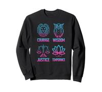 Courage Wisdom Justice And Temperance For Modern Stoic Minds Sweatshirt