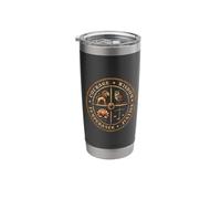Courage Wisdom Temperance Justice Stainless Steel Insulated Tumbler