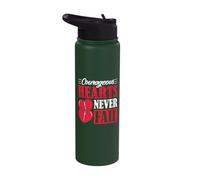 Courageous Hearts Never Fail - Open Heart Surgery Stainless Steel Insulated Water Bottle