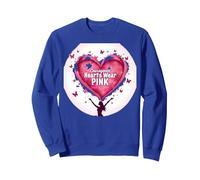 Courageous Hearts Wear Pink Butterfly Hope Empowerment Sweatshirt, Adult Unisex, Royal Blue, S