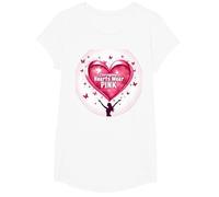 Courageous Hearts Wear Pink Butterfly Hope Empowerment T-Shirt, Girls, White, Small