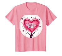 Courageous Hearts Wear Pink Butterfly Hope Empowerment T-Shirt, Kids, Pink, 3 Years