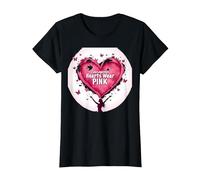 Courageous Hearts Wear Pink Butterfly Hope Empowerment T-Shirt, Women, Black, 3XL