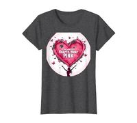Courageous Hearts Wear Pink Butterfly Hope Empowerment T-Shirt, Women, Dark Heather Grey, 3XL
