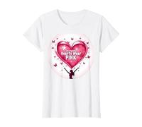 Courageous Hearts Wear Pink Butterfly Hope Empowerment T-Shirt, Women, White, XXL