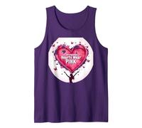 Courageous Hearts Wear Pink Butterfly Hope Empowerment Tank Top, Men, Purple, XXL