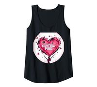 Courageous Hearts Wear Pink Butterfly Hope Empowerment Tank Top, Women, Black, S
