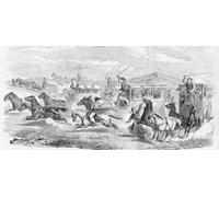 Couriers in the Isthmus of Suez 19th century. From L'Univers Illustre published Paris 1859 Poster Print by Ken Welsh (22 x 10)