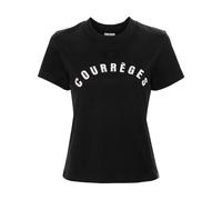 Courrèges Ac Straight cotton T-shirt - Black XS-S-M-L