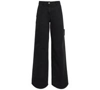 Courrèges Hammer Logo-embroidered Wide-leg Jeans - Black - 26 (W26 / UK8 / S)
