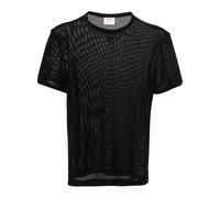 Courrèges mesh crew-neck T-shirt - Black XL